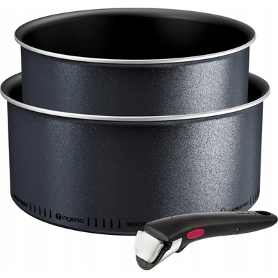 Tefal SADA HRNCŮ INGENIO 2x rendlíky 16/20 + rukojeť 3 prvky l0369452