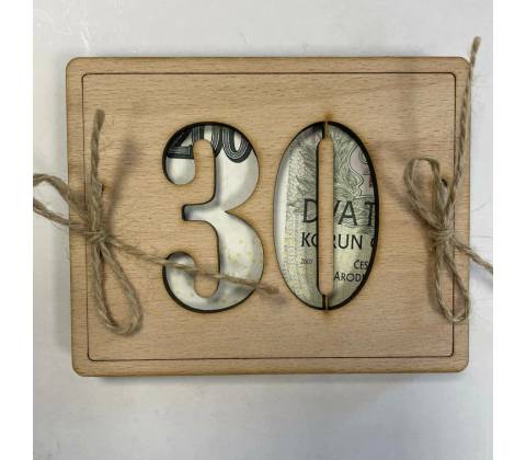 Dřevěné přání - 30