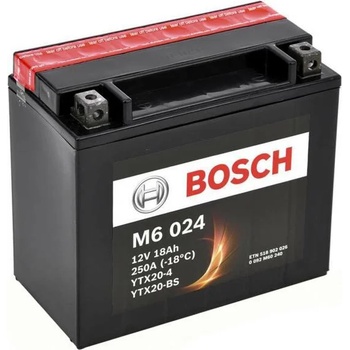 Image 1 of Bosch 18Ah 250A left+ YTX20-4/YTX20-BS (0092M60240)