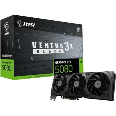 MSI GeForce RTX 5080 16G VENTUS 3X OC BLACK