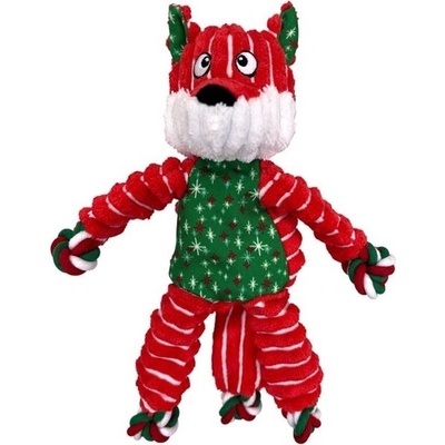 Kong vánoční Holiday Floppy Knots Fox 24 x 21,6 cm