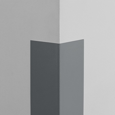 VMBal Plastová ochrana rohu LUX - TMAVĚ ŠEDÁ - 65 x 65 mm x 1,5 m - samolepící