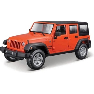 Maisto - 2015 Jeep Wrangler Unlimited, метален оранжев, 1: 24 (31268O)
