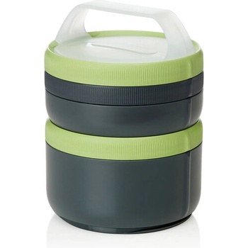 humangear Stax Модулна кутия за обяд XL сиво-зелена (070907)