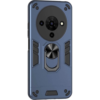 ZTE Blade A76 5G калъф - удароустойчив PC + TPU гръб с пръстен и стойка и Протектор