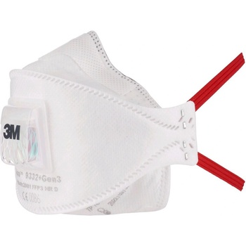 3M 9332 + Gen3 filtračná polomaska s ventilom respirátor Aura, trieda ochrany FFP3