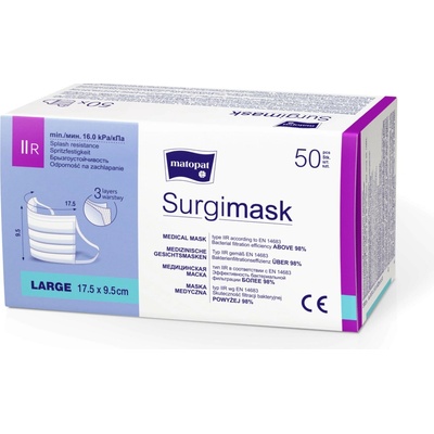 Matopat Rúška jednorázová Surgimask IIR 50 ks