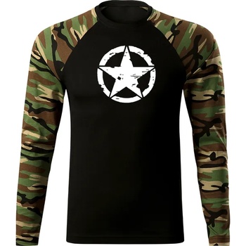 Image 1 of DRAGOWA FIT-T Тениска с дълъг ръкав Star, woodland, 160 г/м2 (4557)