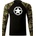 DRAGOWA FIT-T Тениска с дълъг ръкав Star, woodland, 160 г/м2 (4557)
