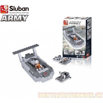 Sluban B0537D Aircraft Carrier Vyloďovací člun 3v1