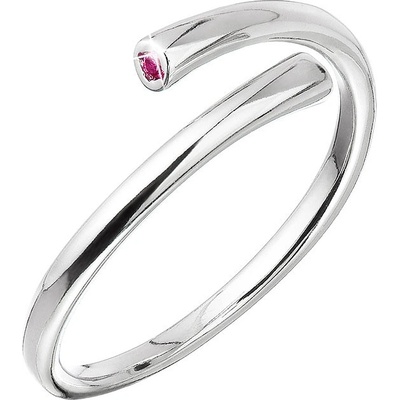 Pavona Stříbrný prsten s růžovým zirkonem 15010.3 fuchsia