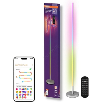 OSRAM - LED RGBW димируема подова лампа SMART+ MAGIC LED/11, 5W/230V, сребриста, Wi-Fi+DO (P227817)