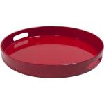 FUZHOU FUZHOU-Сервитьорска табла КРЪГ с борд ЧЕРВЕНА ø33xh4cm (JQY17-7097C-3) (015215)