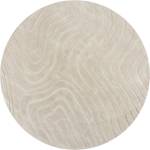 Flair Rugs Кремав ръчно изработен вълнен кръгъл килим ø 160 cm Mesmerise Natural - Flair Rugs (503119377382)