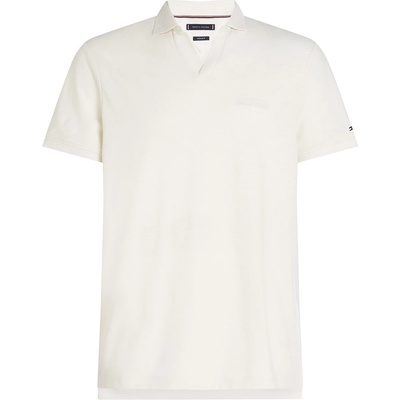 Tommy Hilfiger Блуза с яка Tommy Hilfiger Men's Cotton Linen Terry Short Sleeve Polo Shirt - Ivory Petal