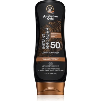 Australian Gold Lotion With Bronzer защитна грижа против слънчеви лъчи с бронзър SPF 50 237ml