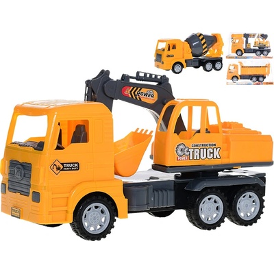 Mikro trading Auto stavební - 25 cm - na setrvačník - 4 druhy