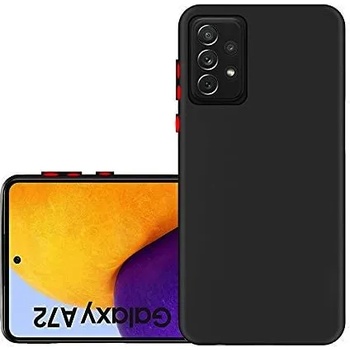 Samsung Силиконов матиран гръб Soft Solid за Samsung A725/А726 Galaxy A72 4G/5G, Черен (4173)