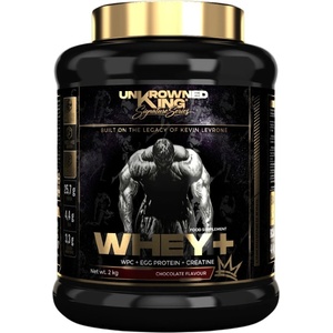 UnKrowned King Whey+ Protein | with Whey Concentrate, Egg Protein & Creatine [2000 грама] Шоколад
