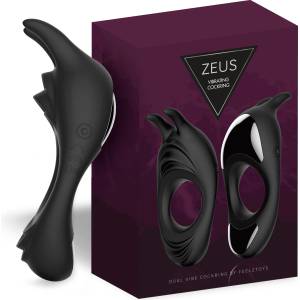 FeelzToys Zeus Dual Vibe Cock Ring Black