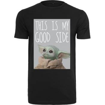 MERCHCODE Мъжка тениска Merchcode Baby Yoda Good Side в черен цвятUB-MC563-00007 - Черен, размер XXL