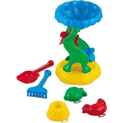 Marioinex Комплект за пясък Marioinex - Мелница с лопатка, гребло и три формички (900 659)
