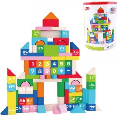 Tulimi kostky v kyblíku s výřezem ve víku Číslice 100 ks