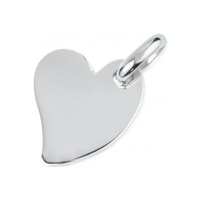Luxur Decentní přívěsek Carrie ve tvaru srdce bílé zlato 1471353 0 0 0