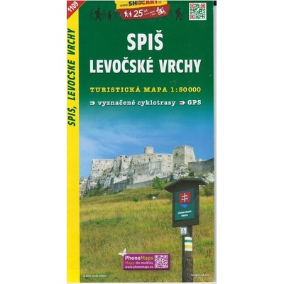 Spiš. Levočské vrchy 1:50 000 SHOCart