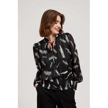 Moodo Черна риза Moodo с вързан деколте Moodo | Cheren | ЖЕНИ | 38