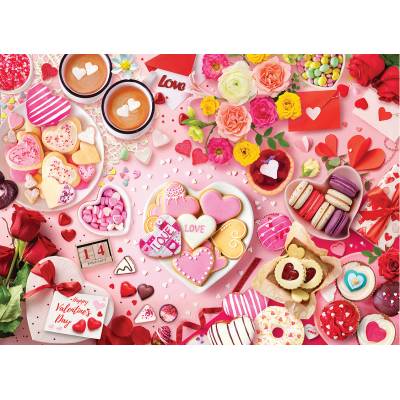EUROGRAPHICS - Puzzle Valentine's Table - 1 000 piese