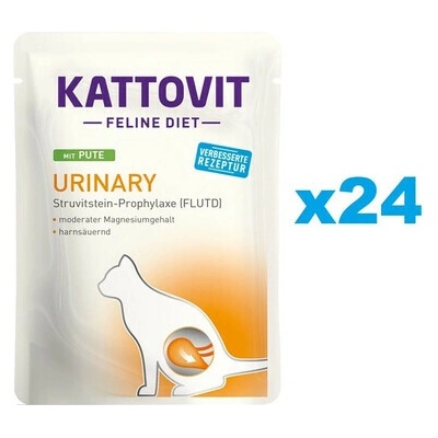 Kattovit Feline Diet Urinary s morčacím 24 x 85 g