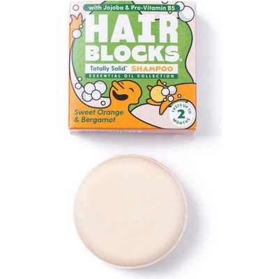 Shower Blocks Solid Shampoo - Sweet Orange & Bergamot Цвят: зелен