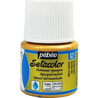 Farby na textil Pebeo Setacolor Opaque Shimmer 45 ml Shimmer rich gold