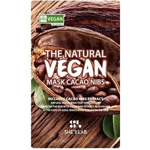 SHE'S LAB Веган маска за лице с какаови зърна SHE'S LAB THE NATURAL VEGAN MASK CACAO NIBS 20 ml