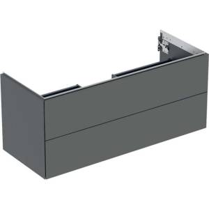 Geberit ONE - Шкаф за мивка 118x50x47 cm, 2 чекмеджета, лава 505.265. 00.3 (505.265.00.3)