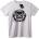 NOONEBRAND Тениска Готик Череп - S, White