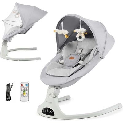 KINDERKRAFT SELECT Lehátko houpací 2v1 Tulsy Grey do 9kg – Sleviste.cz