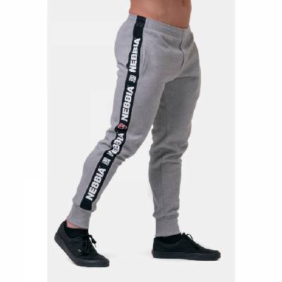 NEBBIA Pánske tepláky Golden Era Grey XXL
