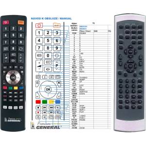 GENERAL MEDION MD6421 - съвместимо дистанционно управление на марката General (MD6421) Дистанционно