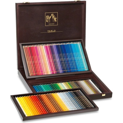 Caran d'Ache Pablo 120 farieb v drevenom boxe 666.920