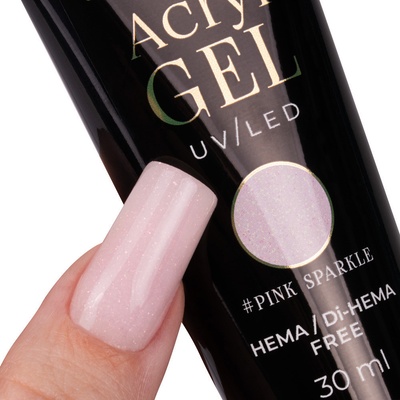 Molly Nails Acrylgel Hema/di-Hema free Pink Sparkle 30 ml – Zboží Dáma
