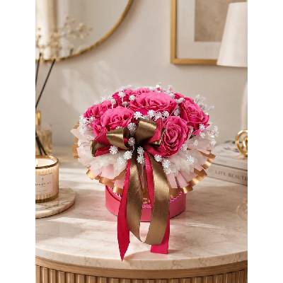 Mydlový flower box Aura Decor No. 15, cherry
