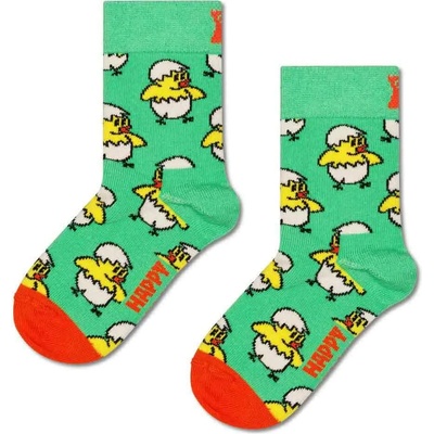 Чорапи Happy socks Chicken egg crew socks - Green (Light Green)