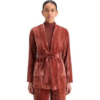 Scotch & Soda Сако Scotch & soda Lace Trimmed Velvet Pyjama blazer - Red (Rust)