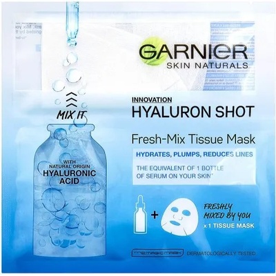 Garnier Hyaluron Shot Изглаждаща маска за лице с хиалурон
