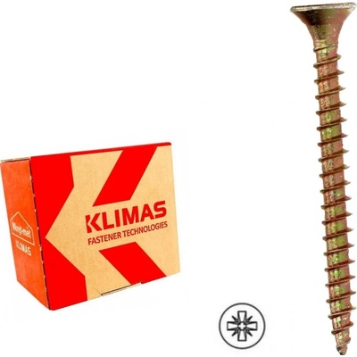 KLIMAS Wkret-met KMH Ø4,5 mm PZ-2 skrutka do dreva so zápustnou krížovou hlavou 25 mm - 500 ks