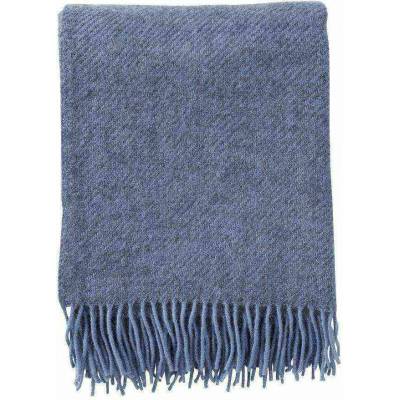 Klippan Vlněný pléd Gotland infinity blue Modrá 130x200