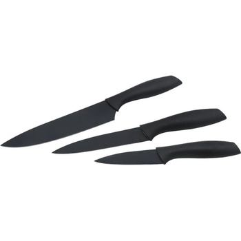ROSBERG Комплект ножове Rosberg R51633B3, 3 части, Стомана, Незалепващо покритие, Черен (55R51633B3)