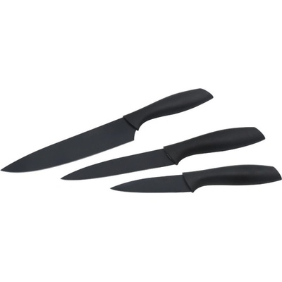 ROSBERG Комплект ножове Rosberg R51633B3, 3 части, Стомана, Незалепващо покритие, Черен (55R51633B3)